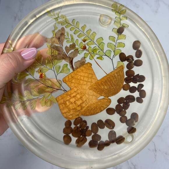 Vintage Coffee Bean Epoxy Trivet - Picture 6 of 6